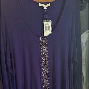 Purple Tunic Swing Dress